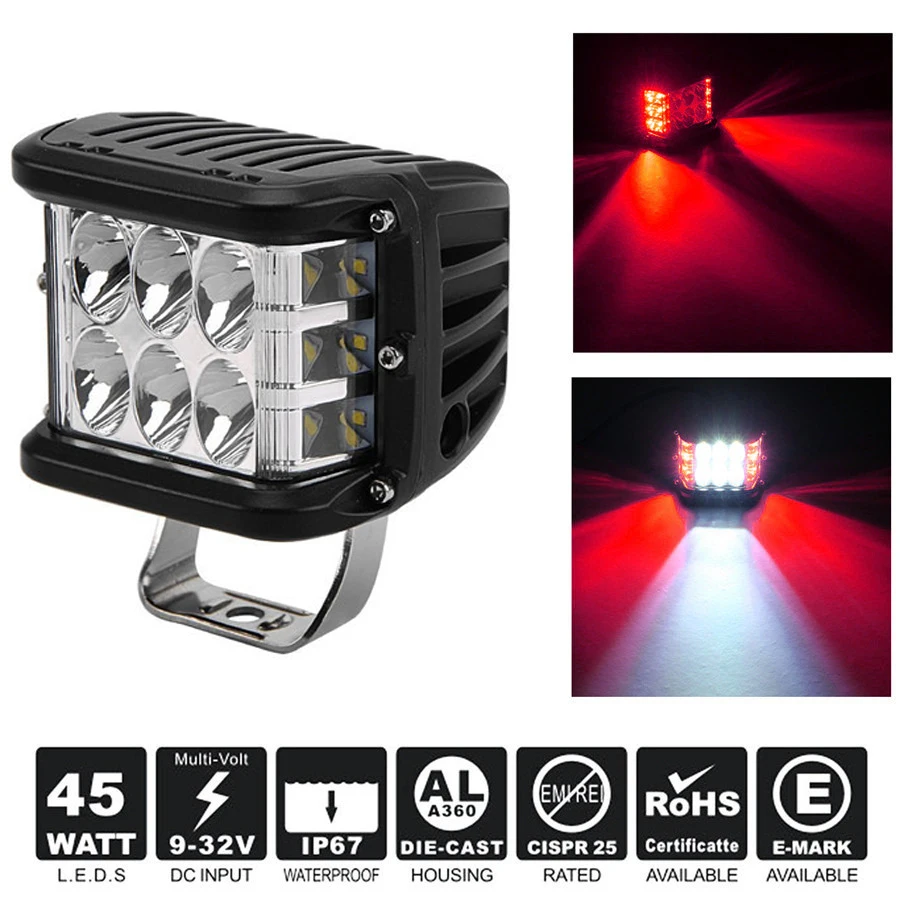 45W Led Pods Dually Side Shooter Led Cubes Led Work Light bar Off Road Lights 12v Led Work Lights for Jeep Truck Car
45W Led Pods Dually Side Shooter Led Cubes Led Work Light bar Off Road Lights 12v Led Work Lights for Jeep Truck Car