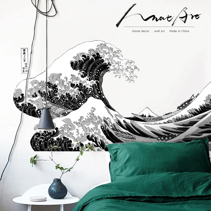 Great Wave off Kanagawa современное нордическое украшение Абстрактная живопись Настенная