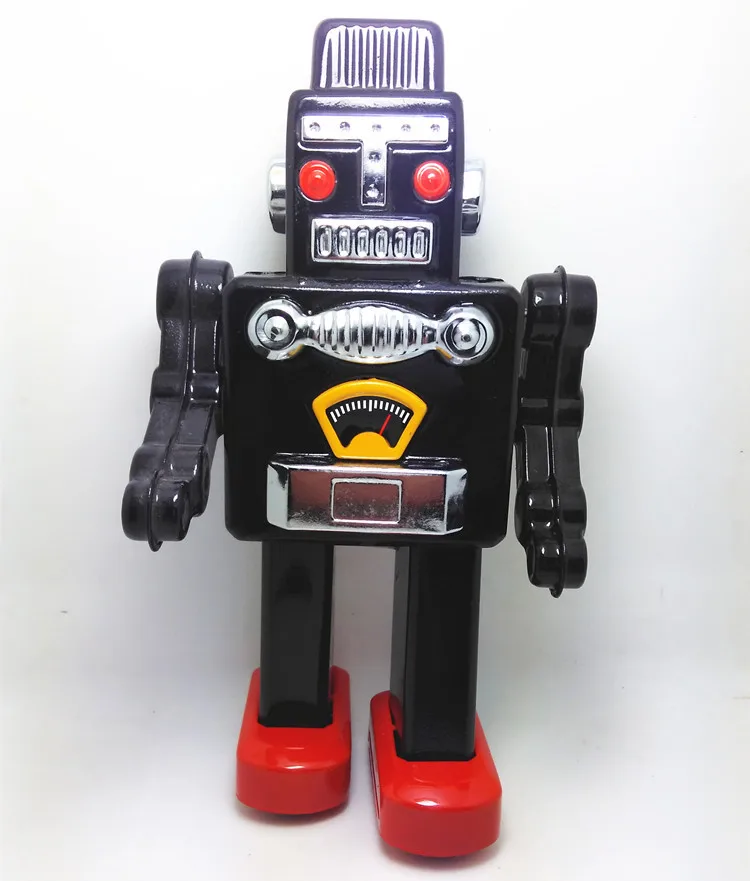 [Новое] взрослых Коллекция Ретро ветер игрушка металлическая банка робот