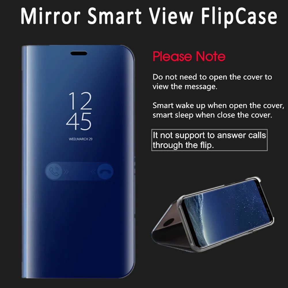 Умный прозрачный зеркальный флип-чехол для Samsung Galaxy J510 J710 J7max J7plus чехол J7 J8 2018