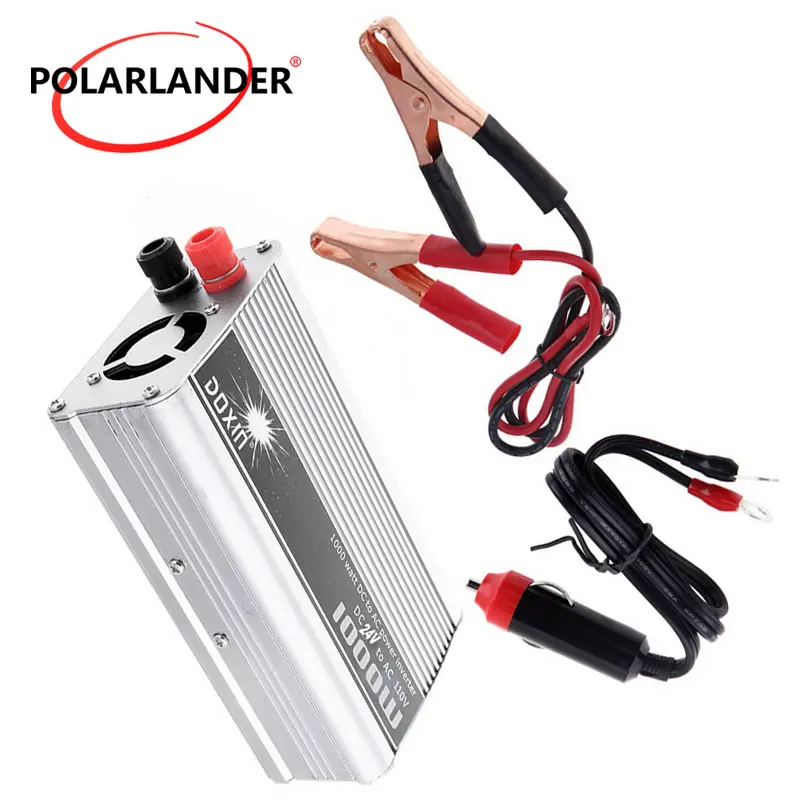 Car Power Inverter On-board Charger Vehicle USB Adapter 1000W Converter DC 24V to AC 110V Power Supply Switch
Car Power Inverter On-board Charger Vehicle USB Adapter 1000W Converter DC 24V to AC 110V Power Supply Switch