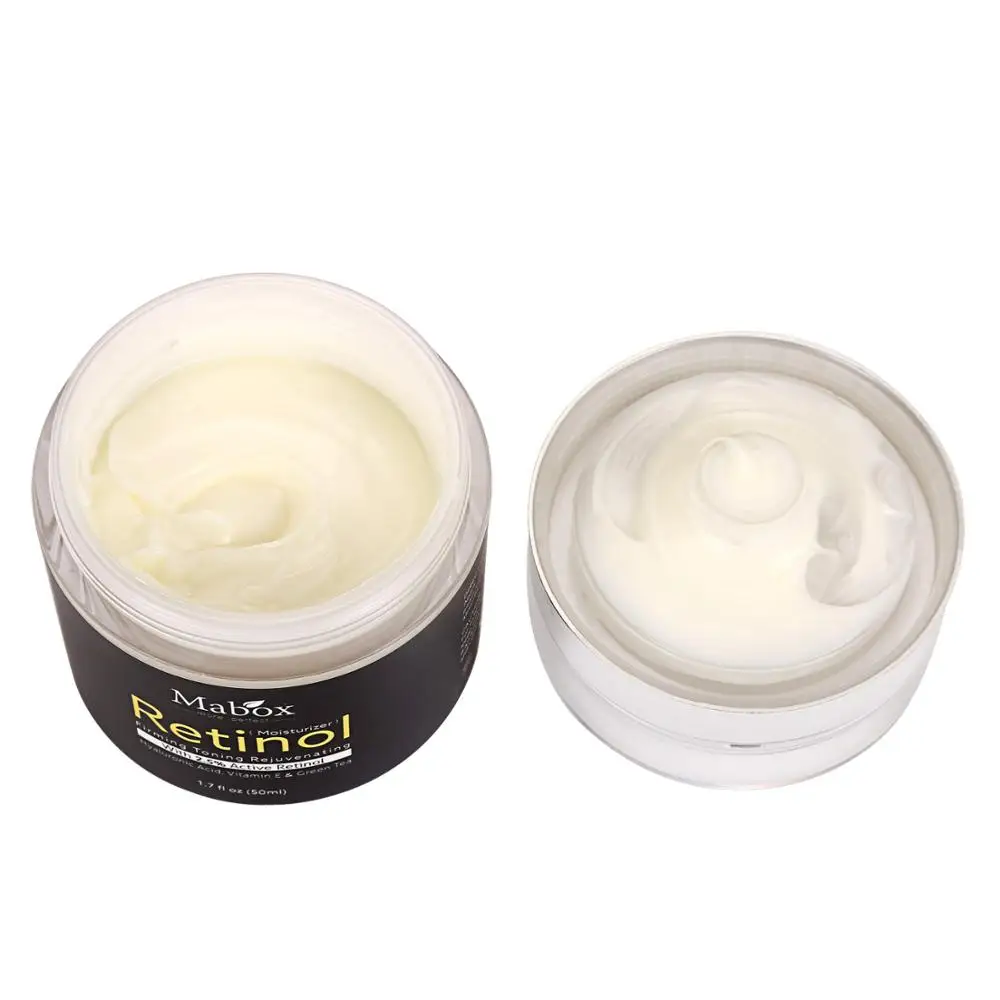 Mabox 50ml Retinol 2.5%Moisturizer Face Cream Hyaluronic Acid AntiAging Remove Wrinkle Vitamin E Collagen Smooth Whitening Cream
Mabox 50ml Retinol 2.5%Moisturizer Face Cream Hyaluronic Acid AntiAging Remove Wrinkle Vitamin E Collagen Smooth Whitening Cream
