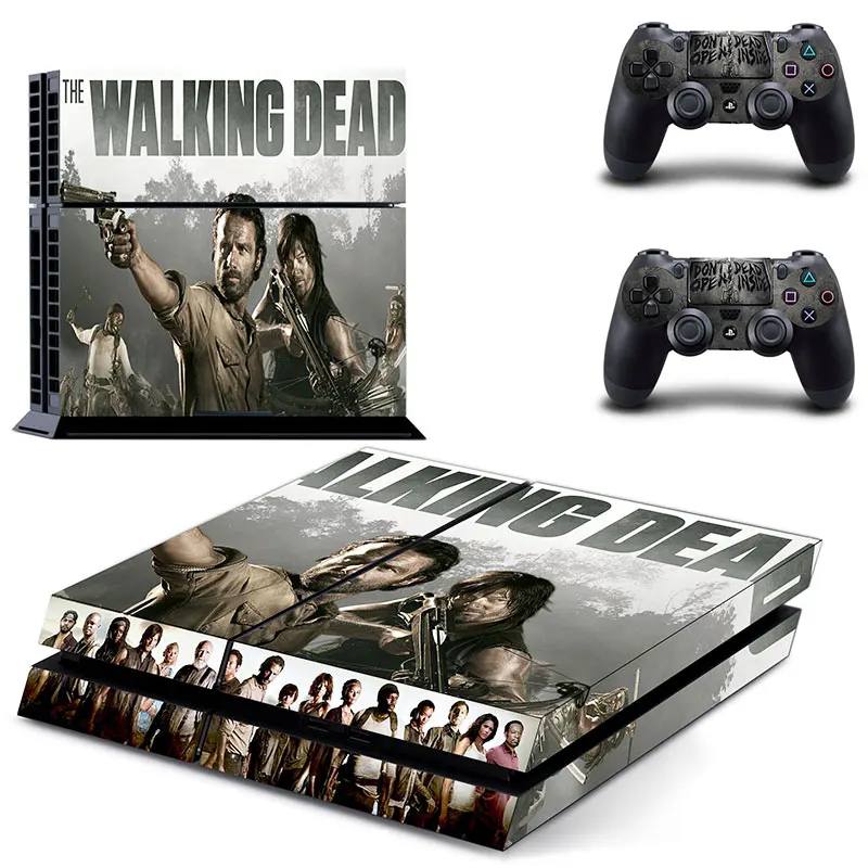 The Walking Dead Play Station4 ps4 skin sticker for Sony stickers Console and 2 controller skins vinyl pegatinas | Электроника