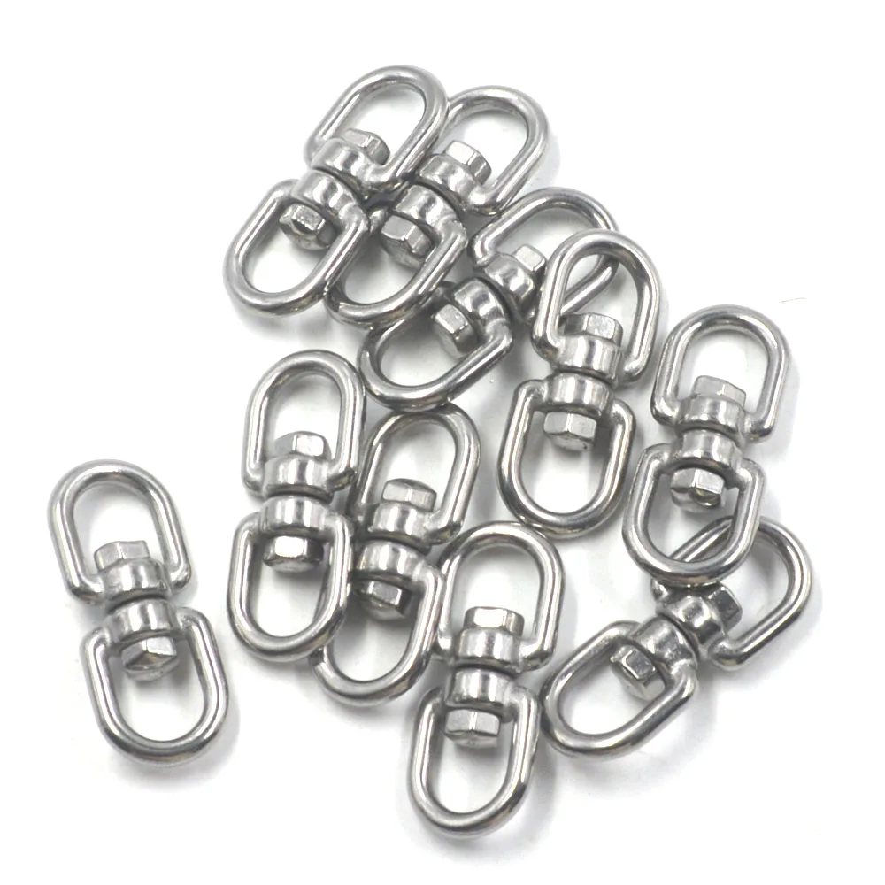 Durable M4 Stainless Steel 304 Eye to Eye Rotary Connector for Marine Mooring with Pet Ring / Chain Pack of 10
Durable M4 Stainless Steel 304 Eye to Eye Rotary Connector for Marine Mooring with Pet Ring / Chain Pack of 10