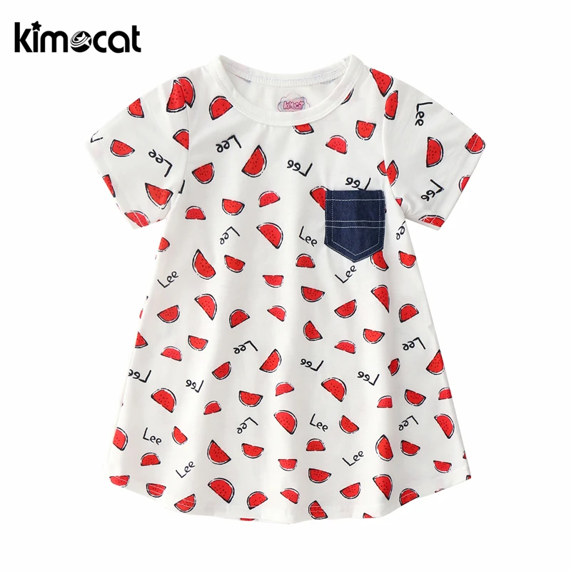 Kimocat Summer New Children Girl's Dress Cute Baby Clothing Girls Clothes Children's Printed Watermelon Short-Sleeved Dress
Kimocat Summer New Children Girl's Dress Cute Baby Clothing Girls Clothes Children's Printed Watermelon Short-Sleeved Dress
