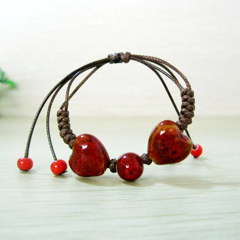 2017 Original vintage Ceramics Heart beads Girl Bracelet Good Lucky Bracelet cute Lover Bracelet Lovers Lucky Jewelry Women Gift
2017 Original vintage Ceramics Heart beads Girl Bracelet Good Lucky Bracelet cute Lover Bracelet Lovers Lucky Jewelry Women Gift