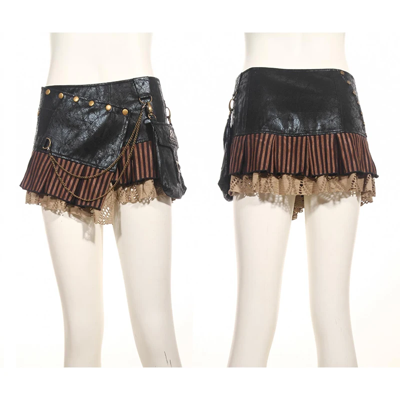 Винтажный пояс в стиле стимпанк, короткая женская кружевная юбка, супер сексуальные мини-юбки из искусственной кожи в стиле панк, готика, с б...
Винтажный пояс в стиле стимпанк, короткая женская кружевная юбка, супер сексуальные мини-юбки из искусственной кожи в стиле панк, готика, с б...