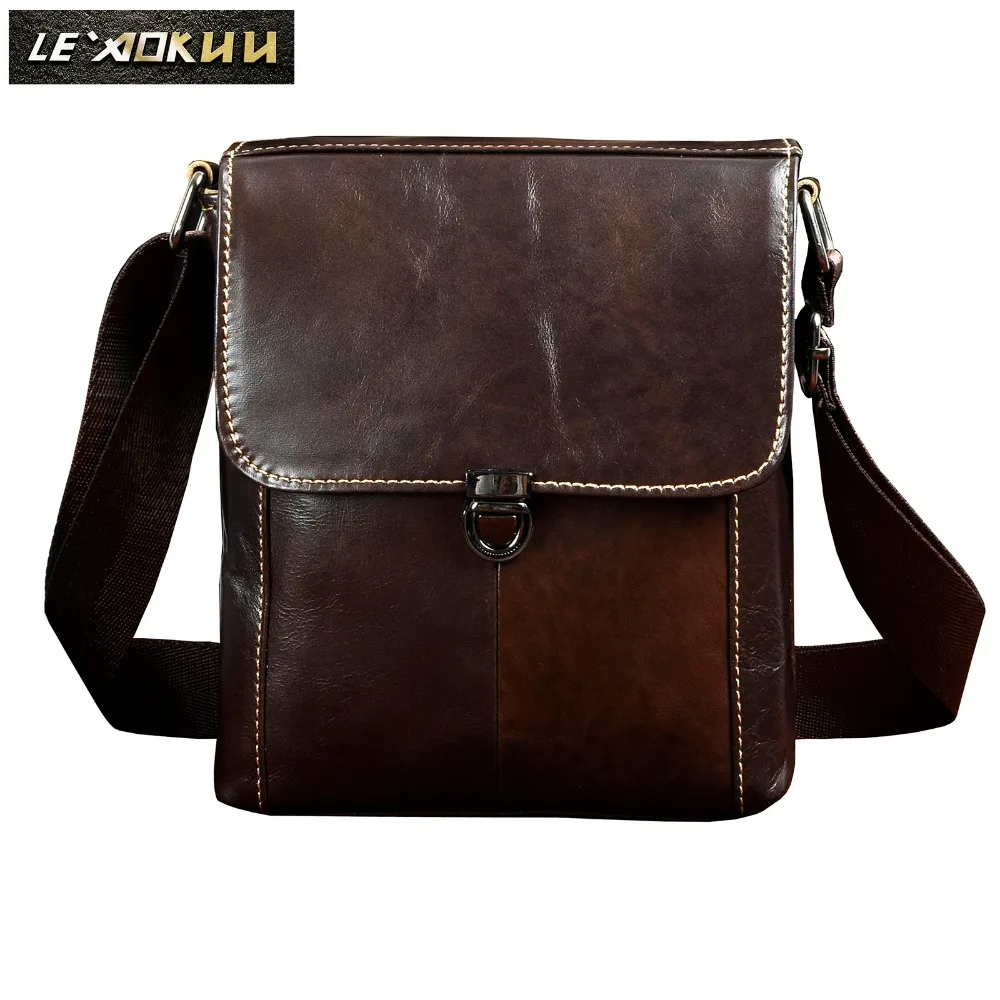 Real Leather Male Fashion Casual Small Messenger bag cowhide Design 8" Crossbody One Shoulder bag Satchel For Men 329
Real Leather Male Fashion Casual Small Messenger bag cowhide Design 8" Crossbody One Shoulder bag Satchel For Men 329