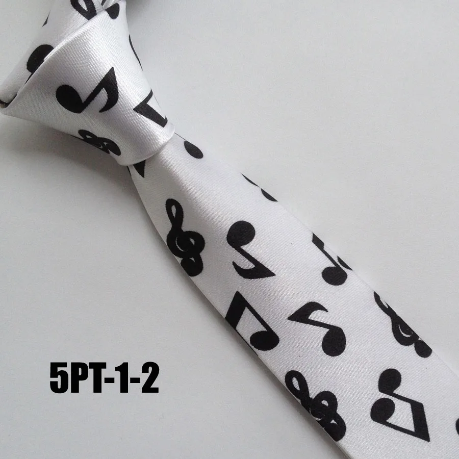 5cm Popular Men Casual Skinny Ties Fashion Printed Necktie White with Black Musical Note
5cm Popular Men Casual Skinny Ties Fashion Printed Necktie White with Black Musical Note