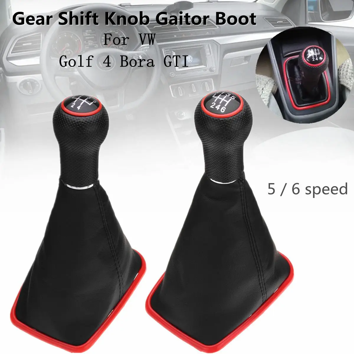 Чехол для VW Golf 4 Bora GTI|knob leather|shift leathershift boot |