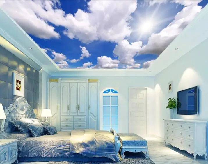 Custom 3D Ceiling wallpaper home improvemen Blue sky, white clouds, sky Living Room Photo mural 3d Ceiling photo wall mural
Custom 3D Ceiling wallpaper home improvemen Blue sky, white clouds, sky Living Room Photo mural 3d Ceiling photo wall mural