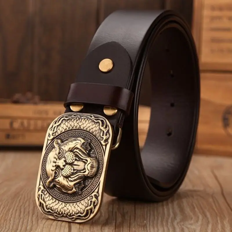 2019 casual full grain leather belts mens high quality belt size 130 cm jeans luxury solid brass tiger buckle for men 44
2019 casual full grain leather belts mens high quality belt size 130 cm jeans luxury solid brass tiger buckle for men 44