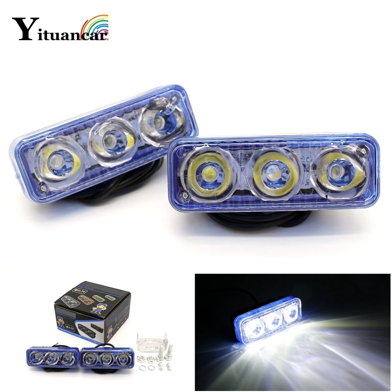 Yituancar 2X 36 Вт DC9 80V LED DRL дневные ходовые огни бар стробоскопическая вспышка
