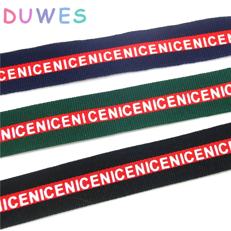 DUWES Free shipping NICE letter jacquard knitting printed Ribbon Garment accessory hairbow headwear decoration 2.5cm D795
DUWES Free shipping NICE letter jacquard knitting printed Ribbon Garment accessory hairbow headwear decoration 2.5cm D795