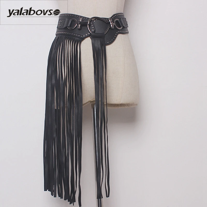Yalabovso 2021 New Fashion PU Materials Elastic Wide Waist Hip Hop Styles Belt For Woman With Tassel And Metal Y002 Z20
Yalabovso 2021 New Fashion PU Materials Elastic Wide Waist Hip Hop Styles Belt For Woman With Tassel And Metal Y002 Z20