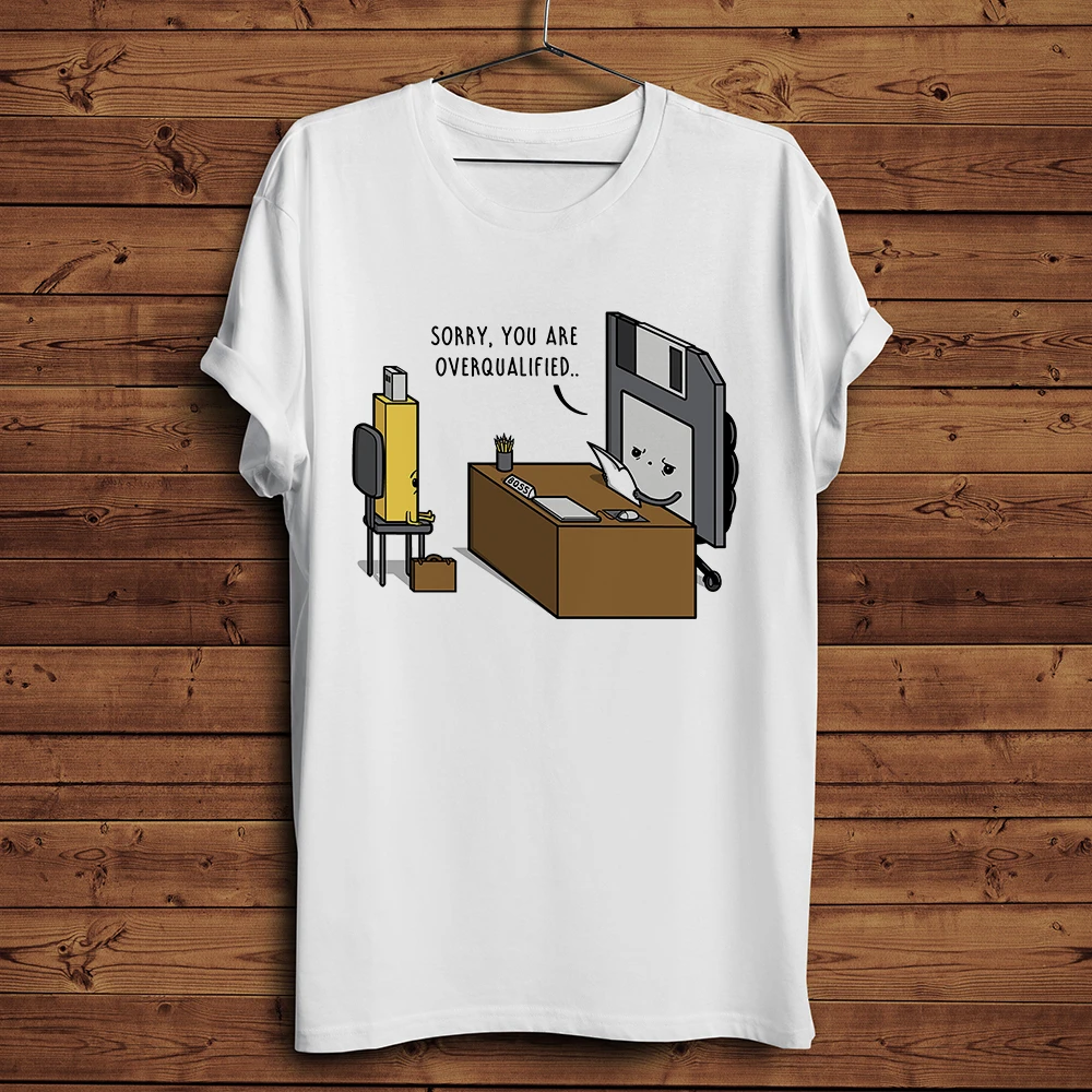 Overqualified be fired by Floppy Disk funny t shirt men 2019 summer new white casual homme cool geek tshirt unisex
Overqualified be fired by Floppy Disk funny t shirt men 2019 summer new white casual homme cool geek tshirt unisex
