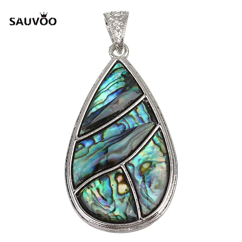 SAUVOO 3 Layers Water Drop Abalone Paua Shell Pendants Necklaces Mother Pearl Charm Jewellery
SAUVOO 3 Layers Water Drop Abalone Paua Shell Pendants Necklaces Mother Pearl Charm Jewellery