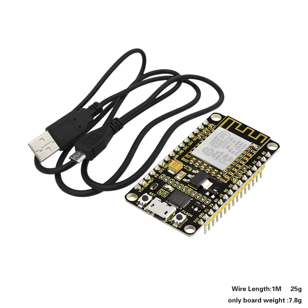 Keyestudio ESP8266 CP2101 WI-FI Module Shield +1M Micro USB Cable For Arduino (Chip is CP2102-GMR)
Keyestudio ESP8266 CP2101 WI-FI Module Shield +1M Micro USB Cable For Arduino (Chip is CP2102-GMR)