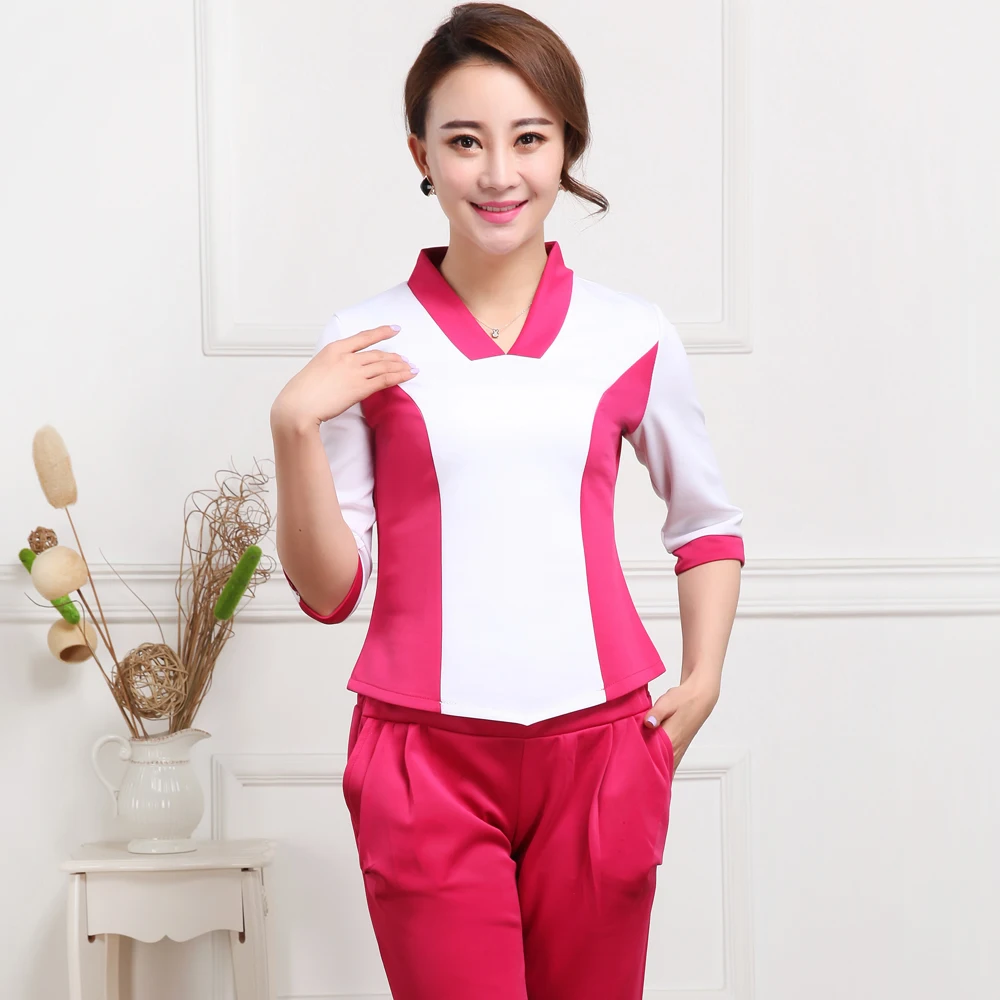 Beautician Clothing Autumn and Winter Suit Foot store technician uniform SPA worker suit
Beautician Clothing Autumn and Winter Suit Foot store technician uniform SPA worker suit