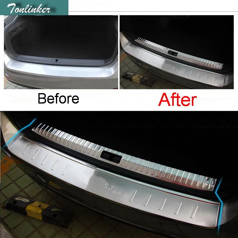 Tonlinker 1 Pcs DIY Car Style New Stainless Steel The Tailgate pedal Strip With Logo Cover Case Sticker For SKODA Superb 2016
Tonlinker 1 Pcs DIY Car Style New Stainless Steel The Tailgate pedal Strip With Logo Cover Case Sticker For SKODA Superb 2016