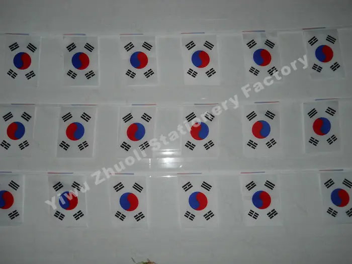 5 Meter Long 21*14CM South Korea Banners String Flags Decorative Flag Banner Team Fans Supplies Free Shipping
5 Meter Long 21*14CM South Korea Banners String Flags Decorative Flag Banner Team Fans Supplies Free Shipping