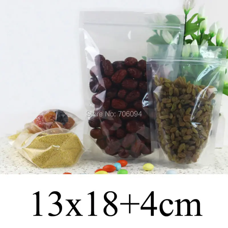 100PCS 13*18+4cm(5.12''x7.09'')Self-supporting Ziplock clear Plastic bag,standup Clear Plastic Bag for coffee tea candy gift
100PCS 13*18+4cm(5.12''x7.09'')Self-supporting Ziplock clear Plastic bag,standup Clear Plastic Bag for coffee tea candy gift