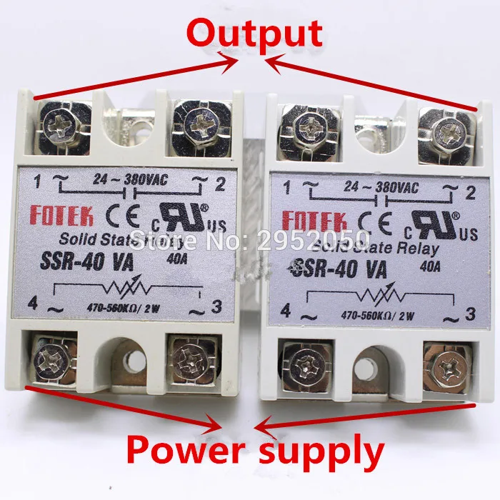 Free shipping 2pcs SSR-40VA Metal Base Resistance Regulator Solid State Relay 500 Kohm Solid State Relay SSR-40 VA 40A
Free shipping 2pcs SSR-40VA Metal Base Resistance Regulator Solid State Relay 500 Kohm Solid State Relay SSR-40 VA 40A