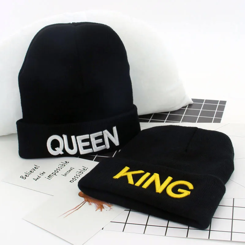 Warm Winter Autumn Elastic New KING QUEEN Beanies Knit Couples Caps Skullies Bonnet homme Hats For Men Women Ski Sports hat
Warm Winter Autumn Elastic New KING QUEEN Beanies Knit Couples Caps Skullies Bonnet homme Hats For Men Women Ski Sports hat
