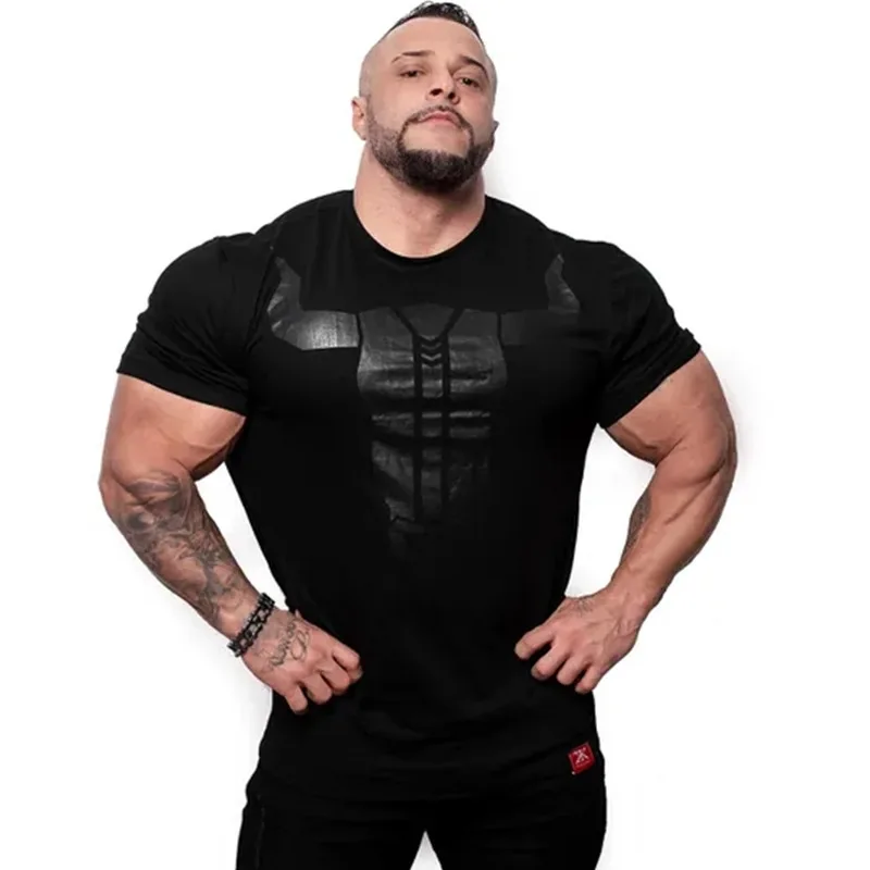 Men Fitness Bodybuilding Skinny T-shirt Short sleeve Cotton shirts Male Summer Casual Fashion Tee Tops Crossfit Brand Clothing
Men Fitness Bodybuilding Skinny T-shirt Short sleeve Cotton shirts Male Summer Casual Fashion Tee Tops Crossfit Brand Clothing