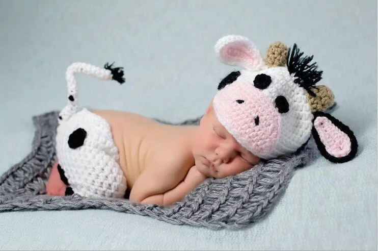 cows Set white Color Design Hat Handmade Cartoon Costume Knitted Crochet photography props Newborn photo baby Caps Hats +pants
cows Set white Color Design Hat Handmade Cartoon Costume Knitted Crochet photography props Newborn photo baby Caps Hats +pants