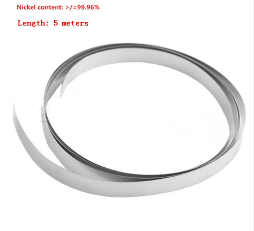 5M 99.96% pure nickel for 18650 Battery Nickel strip nickel plate 0.1/0.12/0.15/0.2mm
5M 99.96% pure nickel for 18650 Battery Nickel strip nickel plate 0.1/0.12/0.15/0.2mm