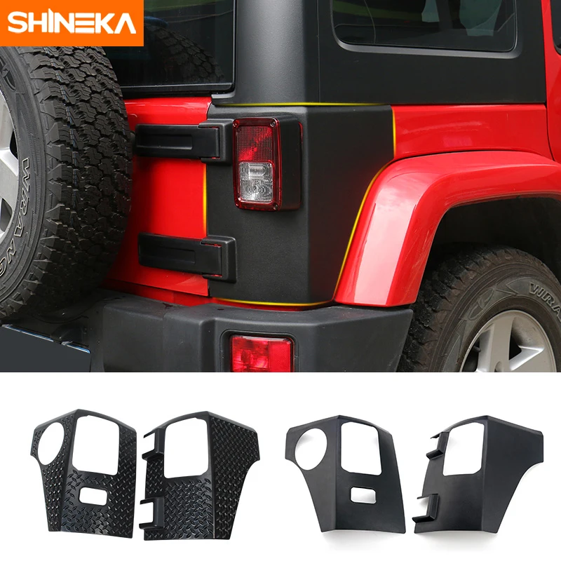 SHINEKA Car Rear Taillight Tail light Lamp Guard ABS Cover Trim Protector for Jeep Wrangler 2007-2016 Car Accessories
SHINEKA Car Rear Taillight Tail light Lamp Guard ABS Cover Trim Protector for Jeep Wrangler 2007-2016 Car Accessories