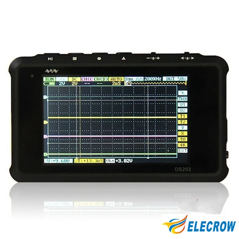 Elecrow DDS203 4-Channel Pocket Oscilloscope Aluminum Alloy Oscilloscope Kit DIY Parts With Package Electronic Upgrade Firmware
Elecrow DDS203 4-Channel Pocket Oscilloscope Aluminum Alloy Oscilloscope Kit DIY Parts With Package Electronic Upgrade Firmware