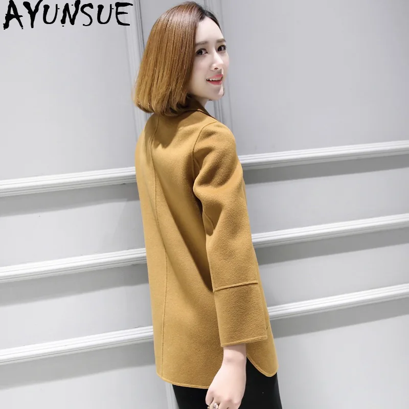 AYUNSUE Double Side 100% Wool Coat Autumn Winter Jacket Women Long Woolen Coats and Jackets Women Clothes 2020 Abrigo Mujer MY
AYUNSUE Double Side 100% Wool Coat Autumn Winter Jacket Women Long Woolen Coats and Jackets Women Clothes 2020 Abrigo Mujer MY