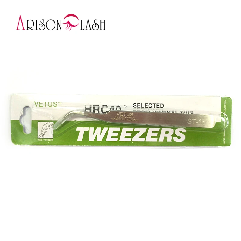 ST-15 or ST-12 1pc 100% Genuine Vetus Tweezer False Eyelash Extension Tweezers Stainless Steel Hyperfine
ST-15 or ST-12 1pc 100% Genuine Vetus Tweezer False Eyelash Extension Tweezers Stainless Steel Hyperfine