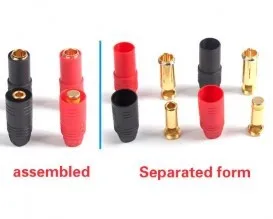 Amass AS150 7 мм позолоченный анти-искровой разъем/анти-ударный для батареи высокой мощности HV (красный и черный)
Amass AS150 7 мм позолоченный анти-искровой разъем/анти-ударный для батареи высокой мощности HV (красный и черный)