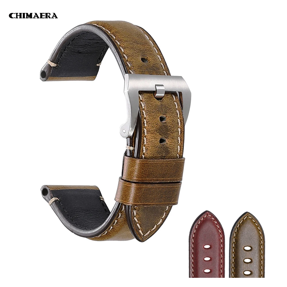CHIMAERA Watch Accessories Watch Strap 22mm 24mm Vintage Cow Leather Watch Band For Fossil Watchband
CHIMAERA Watch Accessories Watch Strap 22mm 24mm Vintage Cow Leather Watch Band For Fossil Watchband