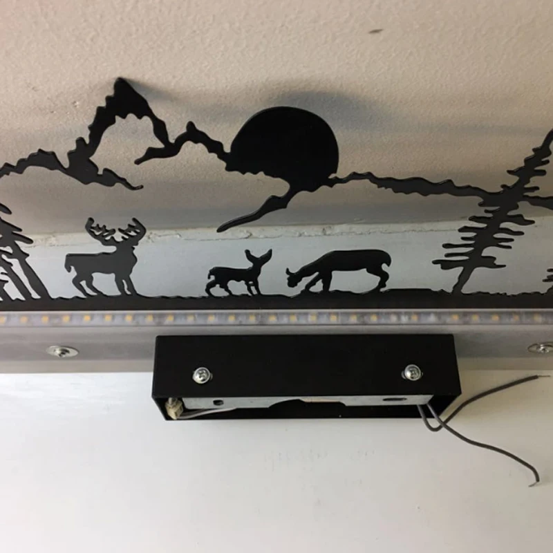 Black iron paint animal design LED lighting wall lamp creative for bedroom corridor decoration acrylic elephant warm white light
Black iron paint animal design LED lighting wall lamp creative for bedroom corridor decoration acrylic elephant warm white light