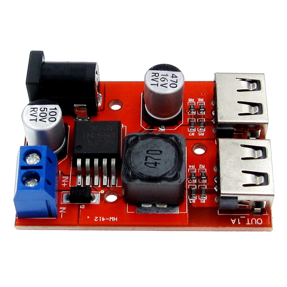 LM2596 LM2596S Dual USB DC-DC 9V 12V 24V 36V to 5V 3A Step Down Buck Converter Board Car Charger Solar Power Supply Module
LM2596 LM2596S Dual USB DC-DC 9V 12V 24V 36V to 5V 3A Step Down Buck Converter Board Car Charger Solar Power Supply Module