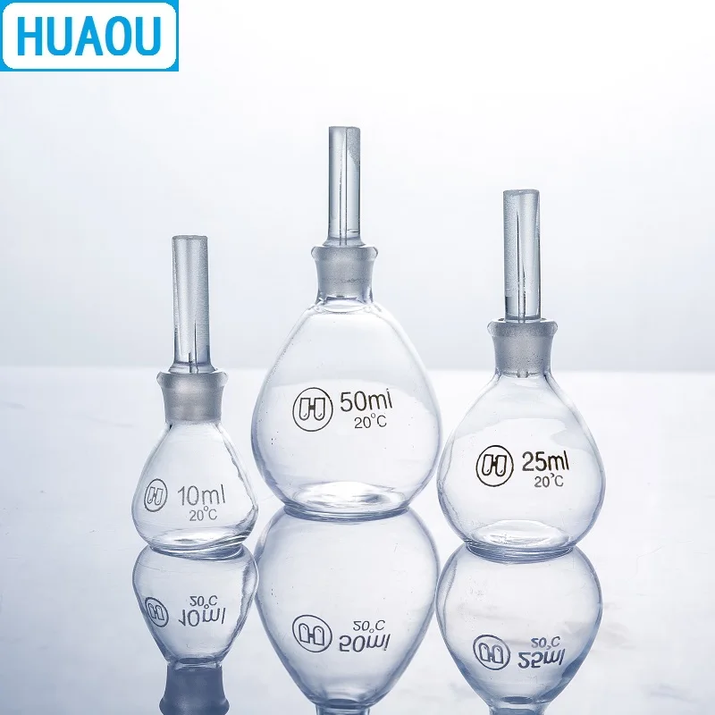 HUAOU 100 мл удельная гравитационная бутылка Cay-Iussac прозрачная стеклянная плотности