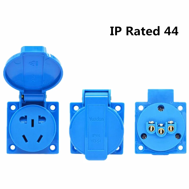 1 шт. черный AU/US/EU промышленная безопасная розетка 10A 250V IP54 NF Сертификация