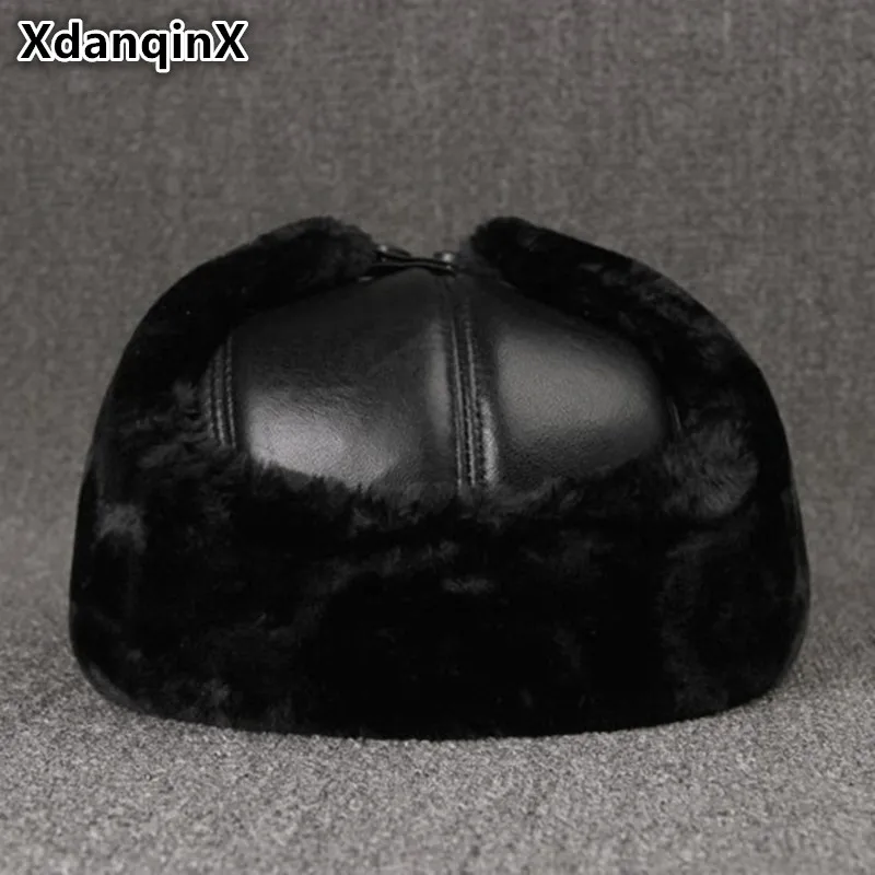 XdanqinX Men's Winter Super Warm Thick Bomber Hats Genuine Leather Plush Fur Earmuffs Hat Dad Sheepskin Warm Flat Caps For Men
XdanqinX Men's Winter Super Warm Thick Bomber Hats Genuine Leather Plush Fur Earmuffs Hat Dad Sheepskin Warm Flat Caps For Men