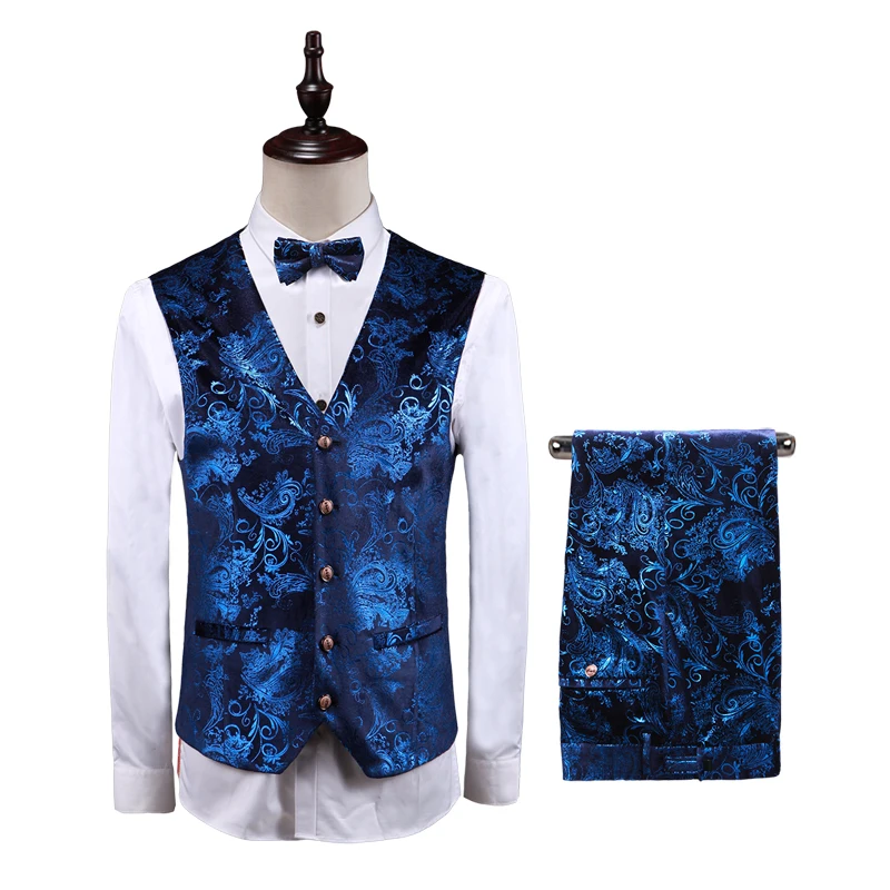 Men Suits For Wedding 2019 Flower Pattern Luxury Brand Blue Tuxedo Jacket Designer Prom Suits Latest Coat Pants Designs 5XL Slim
Men Suits For Wedding 2019 Flower Pattern Luxury Brand Blue Tuxedo Jacket Designer Prom Suits Latest Coat Pants Designs 5XL Slim