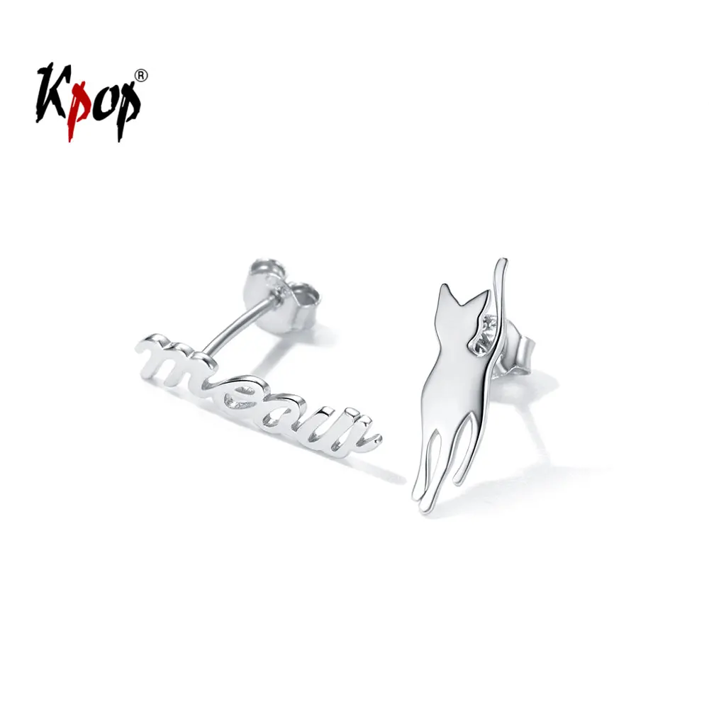 Kpop 925 Sterling Silver Puppy Dog Earrings Cubic Zirconia Asymetrical Dainty Meow Cat Earrings Stud for Girls E6240
Kpop 925 Sterling Silver Puppy Dog Earrings Cubic Zirconia Asymetrical Dainty Meow Cat Earrings Stud for Girls E6240