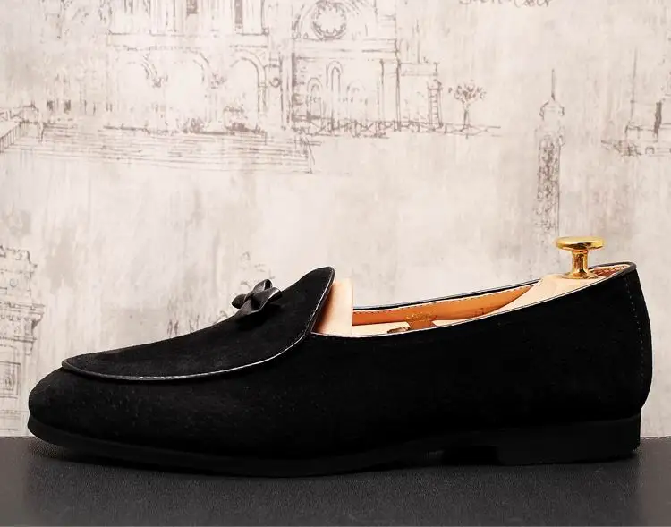 ERRFC New Concise Men Black Leisure Loafer Shoes Fashion Slip On Brown Flats Shoes Man Trending Bowtie Charm Party Shoes 38-43
ERRFC New Concise Men Black Leisure Loafer Shoes Fashion Slip On Brown Flats Shoes Man Trending Bowtie Charm Party Shoes 38-43