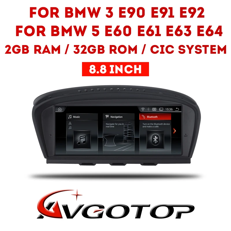 AVGOTOP автомобильный dvd плеер для BMW 5 серии E60 E61 E63 E64 2009 2010 3 E90 E91 E92 DVR/WIFI + DSP DAB OBD