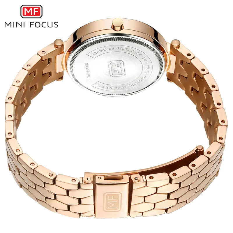 MINI FOCUS Women's Luxury Blue Watches Stainless Steel Bracelet Strap Waterproof Quartz Wristwatch Lady Woman Relogios MFW0186
MINI FOCUS Women's Luxury Blue Watches Stainless Steel Bracelet Strap Waterproof Quartz Wristwatch Lady Woman Relogios MFW0186
