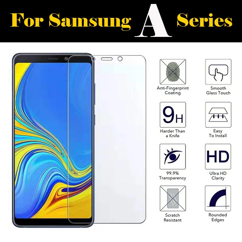 Защитное стекло для Samsung A6 закаленное 9H A3 2016 A 3 5 6 7 8 2018 A5 A8 Plus tremp A7 2017|Защитные