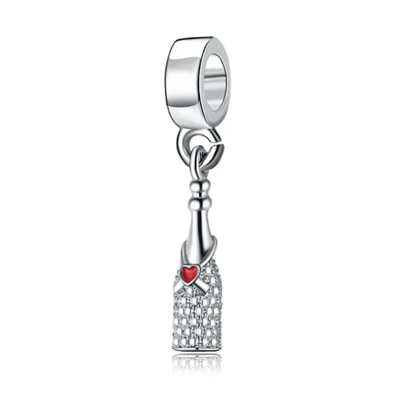 plata de ley DIY charms christmas gift pink red pagne bottle hanging bead charm european style bracelet beads DGB463
plata de ley DIY charms christmas gift pink red pagne bottle hanging bead charm european style bracelet beads DGB463