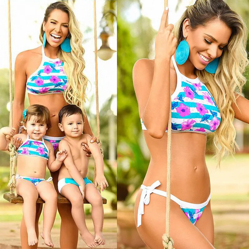 2018 Family Match Mother Daughter Son Bikini Set Swimsuit Floral Swimwear Women Girl Boy Kids Swimwear Beachwear Bathing Suit
2018 Family Match Mother Daughter Son Bikini Set Swimsuit Floral Swimwear Women Girl Boy Kids Swimwear Beachwear Bathing Suit